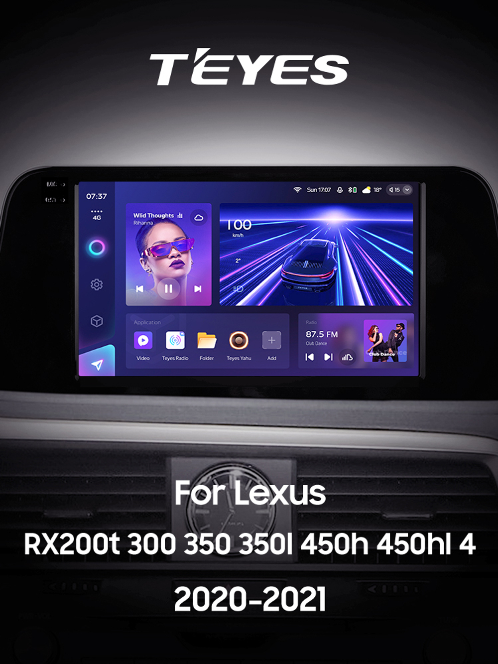 Teyes CC3 2K 9"для Lexus RX 200t RX 300 RX 350 2019+
