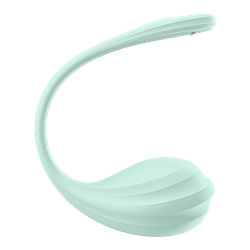 Виброяйцо Satisfyer Smooth Petal, мятный