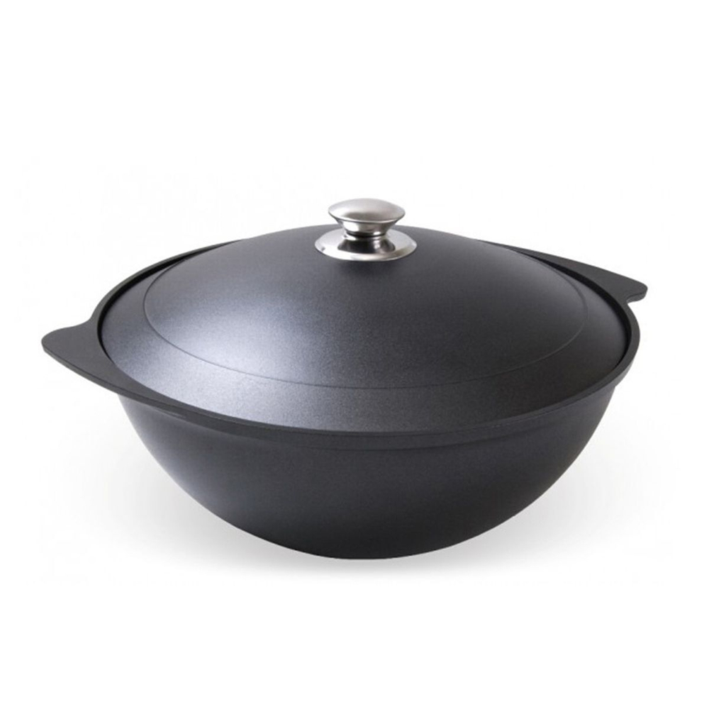 Казан алюминий, антиприг, 4.5 л, с крыш, Kukmara, К45а