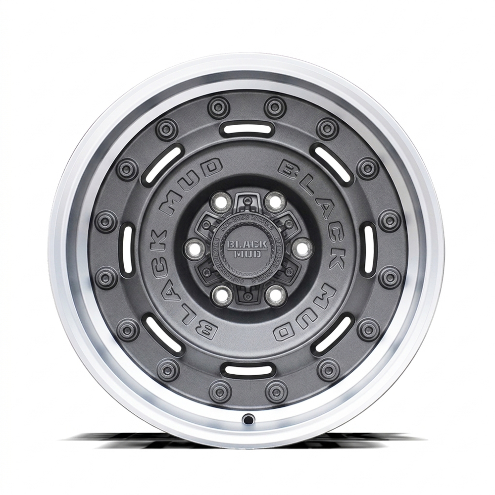 Диск колёсный литой BLACK MUD M660 R18 8,5 ET0 Matte Gunmetal W/Machine Lip