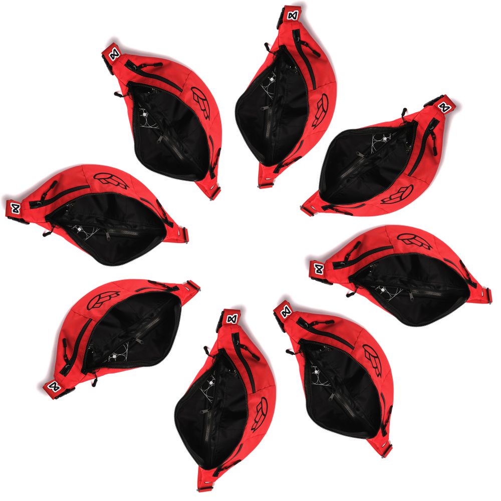 Сумка поясная Black Lotus Красная