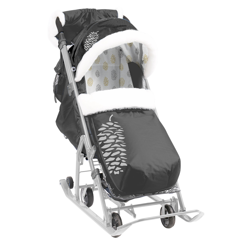 Коляска комбинированная «Ника Детям 7-5K» черный с шишкой (арт. НД7-5K/Ч)