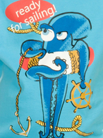 Комплект для мальчиков футболка и шорты голубой
