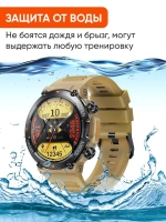 Cмарт часы круглые умные smart watch