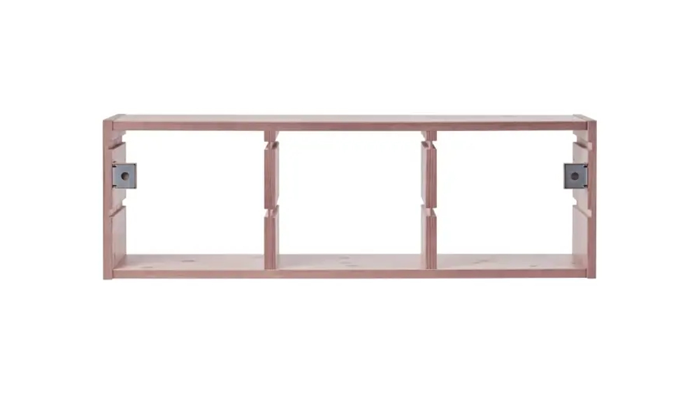 Полка навесная - аналог IKEA TROFAST/ТРУФАСТ/СЫНОД, 93x30x21см,  светло-бежевый