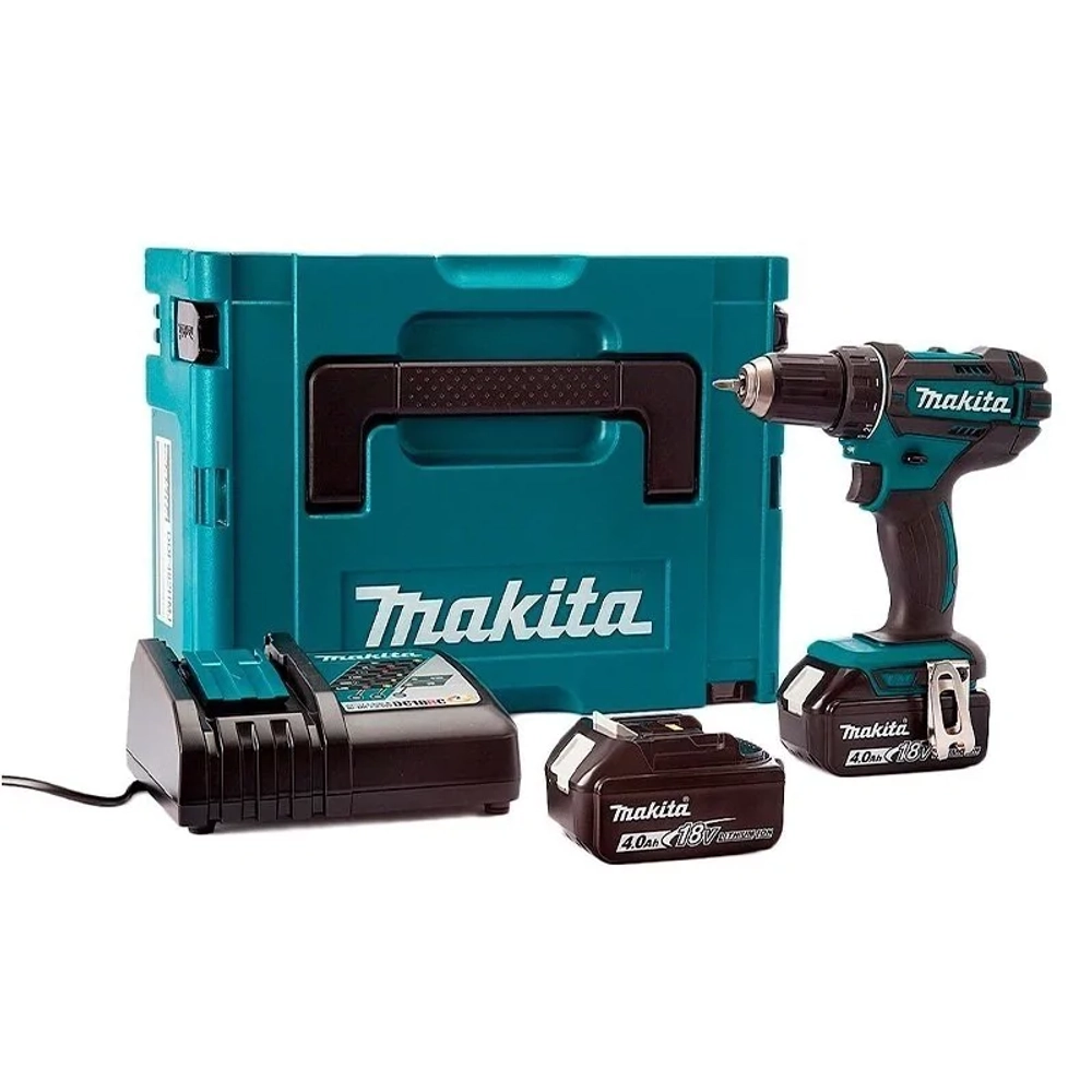 Makita DDF482RME аккумуляторная дрель-шуруповерт (2 x 4 Ач, ЗУ)