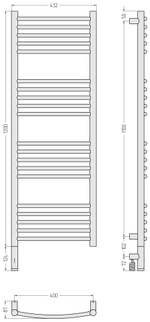 Сунержа Богема 3.1 выгнутая 1200х400 МЭМ левый