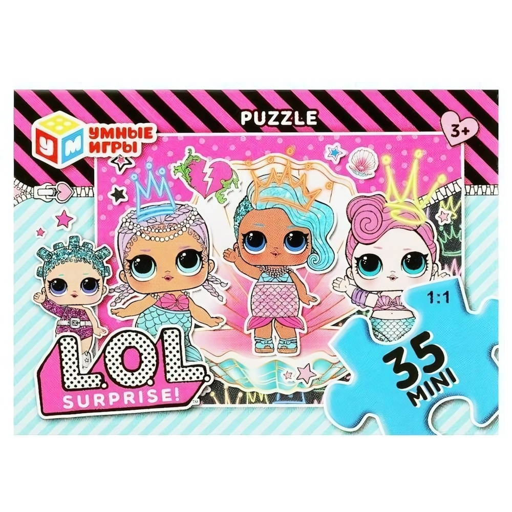 Пазл 35эл. "ЛОЛ" в коробка 4660254443686 (Умные игры)