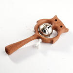 Деревянная погремушка с бубенцом Совушка Леснушки