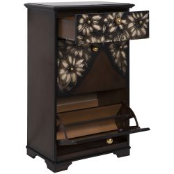 Тумба для обуви Терра-3 (с 3-мя ящиками) Каштан Амбер