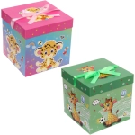 Коробка подарочная «Зверята» 22*22*22 см, микс