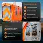 Пневмокаркасная рабочая палатка «База» 5×2×2,25 м — из ПВХ для стройки, вахты и рабочих зон