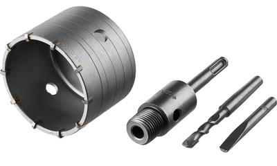 ЗУБР 80 мм, SDS - plus, 10T, коронка по бетону с оснасткой (2918-80)