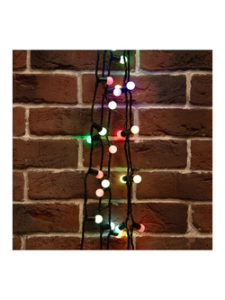 Гирлянда светодиодная "Мультишарики" 20м d17.5мм 200LED RGB 16Вт 220-240В IP65 провод ПВХ черн. (нужен шнур питания 303-500) Neon-Night 303-509