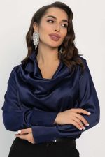 Блуза Шелковая сказка (сапфир) Б14381-34М LT Collection