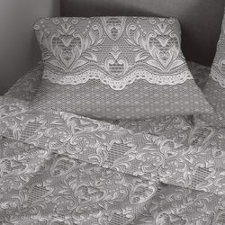 КПБ Перкаль "Круж вуаль" 72086 Евро Прост 2,4*2,2 ; Под 2,0*2,15;. 70*70 2 шт.