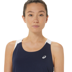 Женская теннисная майка ASICS Court Tank Top Women - Dark Blue, White