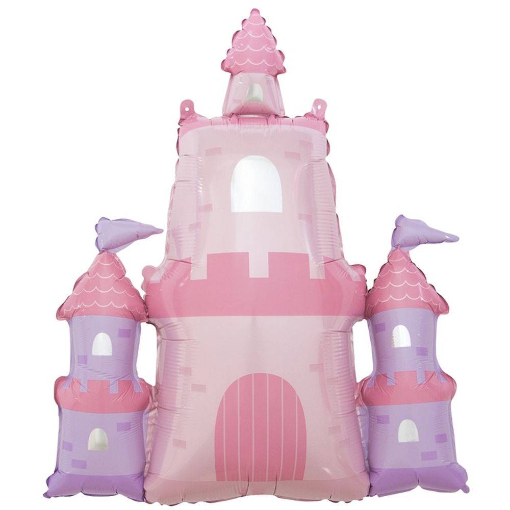 Шар Фольгированный Замок принцессы (Розовый)