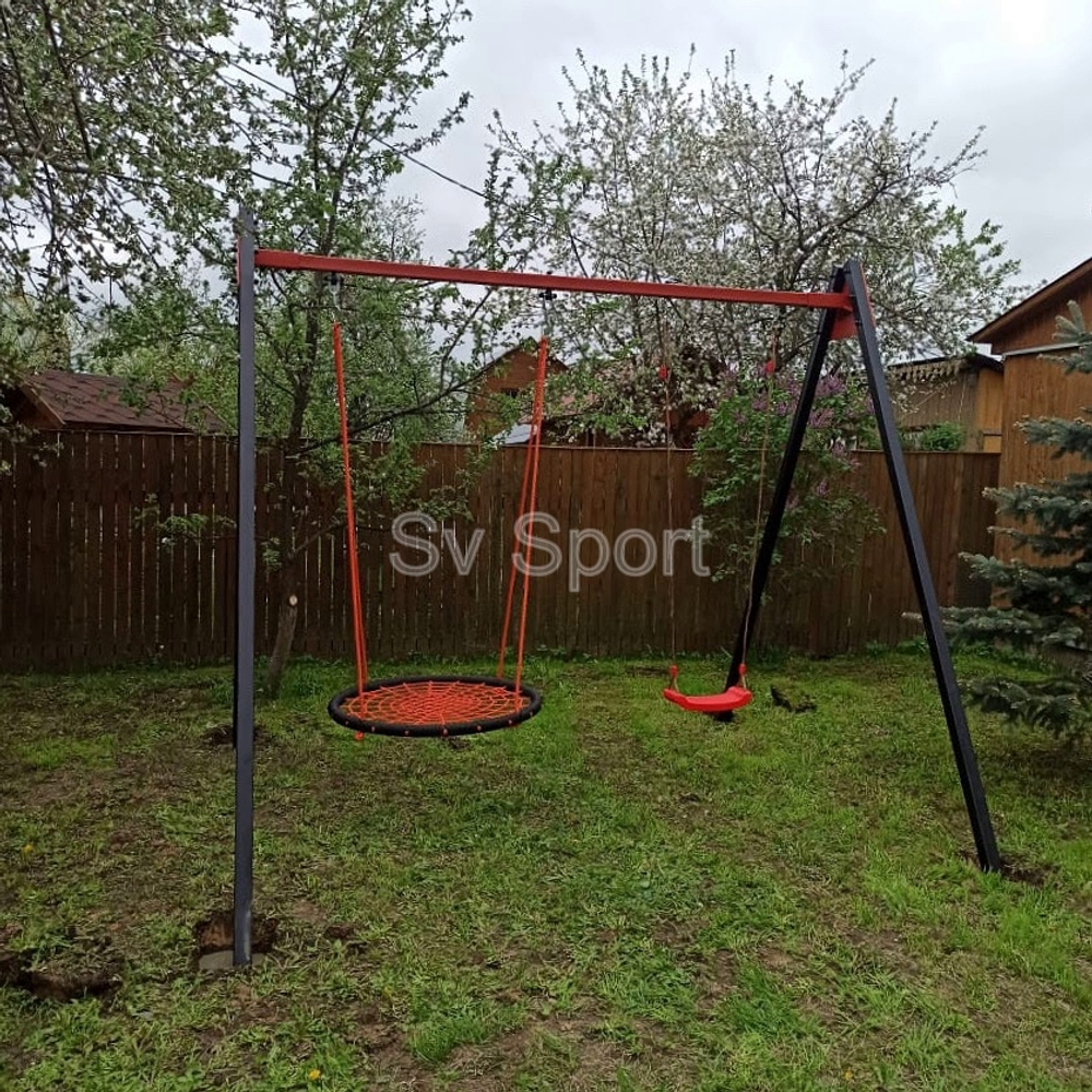 Монтаж уличных качелей Sv Sport