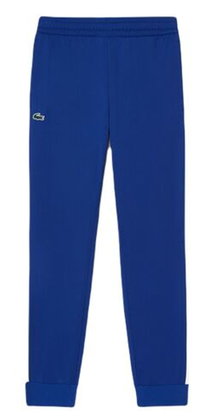 Мужские теннисные штаны Lacoste Technical Pants - blue/white