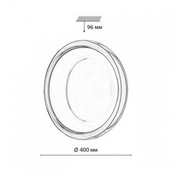 Накладной светильник Sonex PORTMAN 7777/DLN