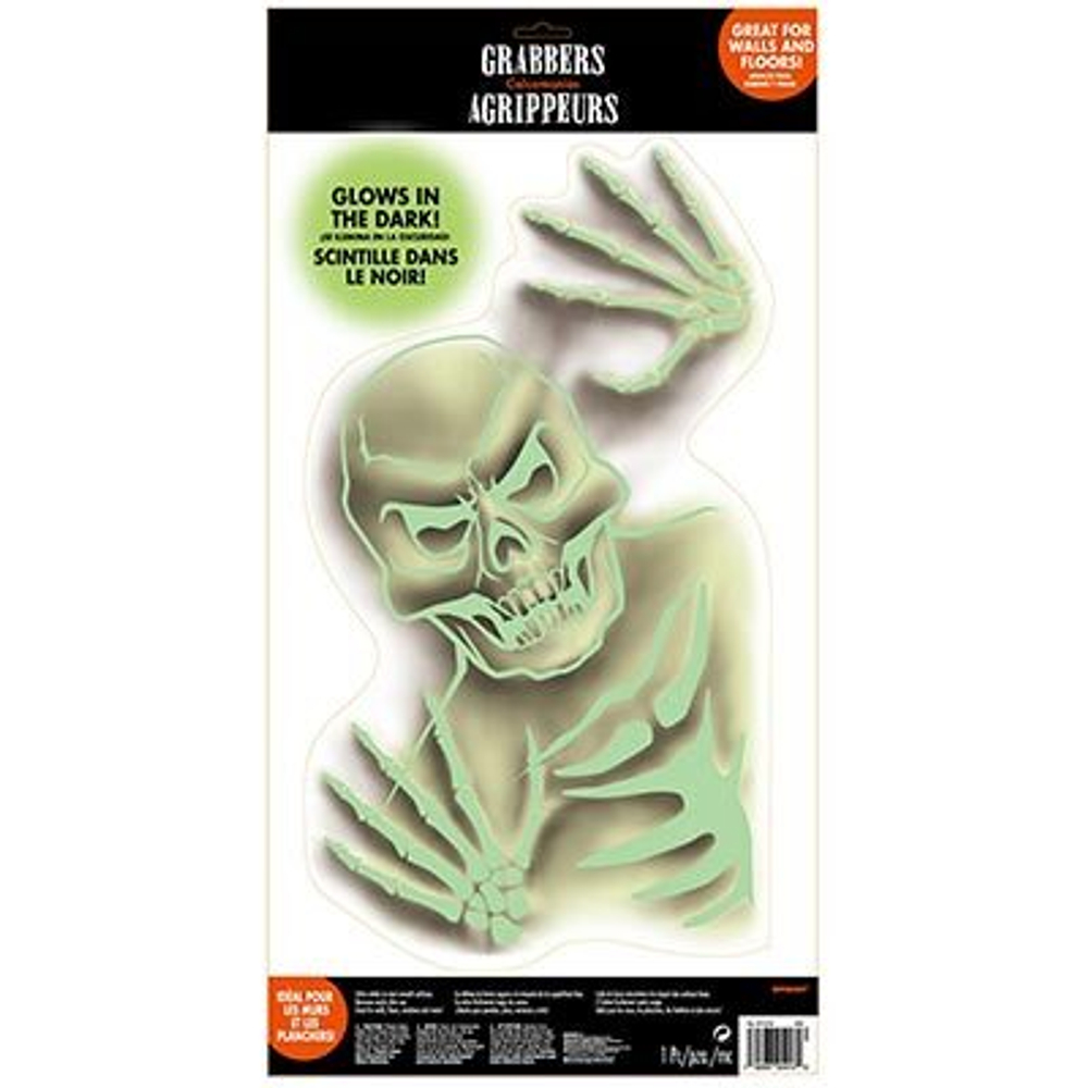 Наклейка н/стену HWN Мертвец светящаяся 60 СМ Х 31 СМ