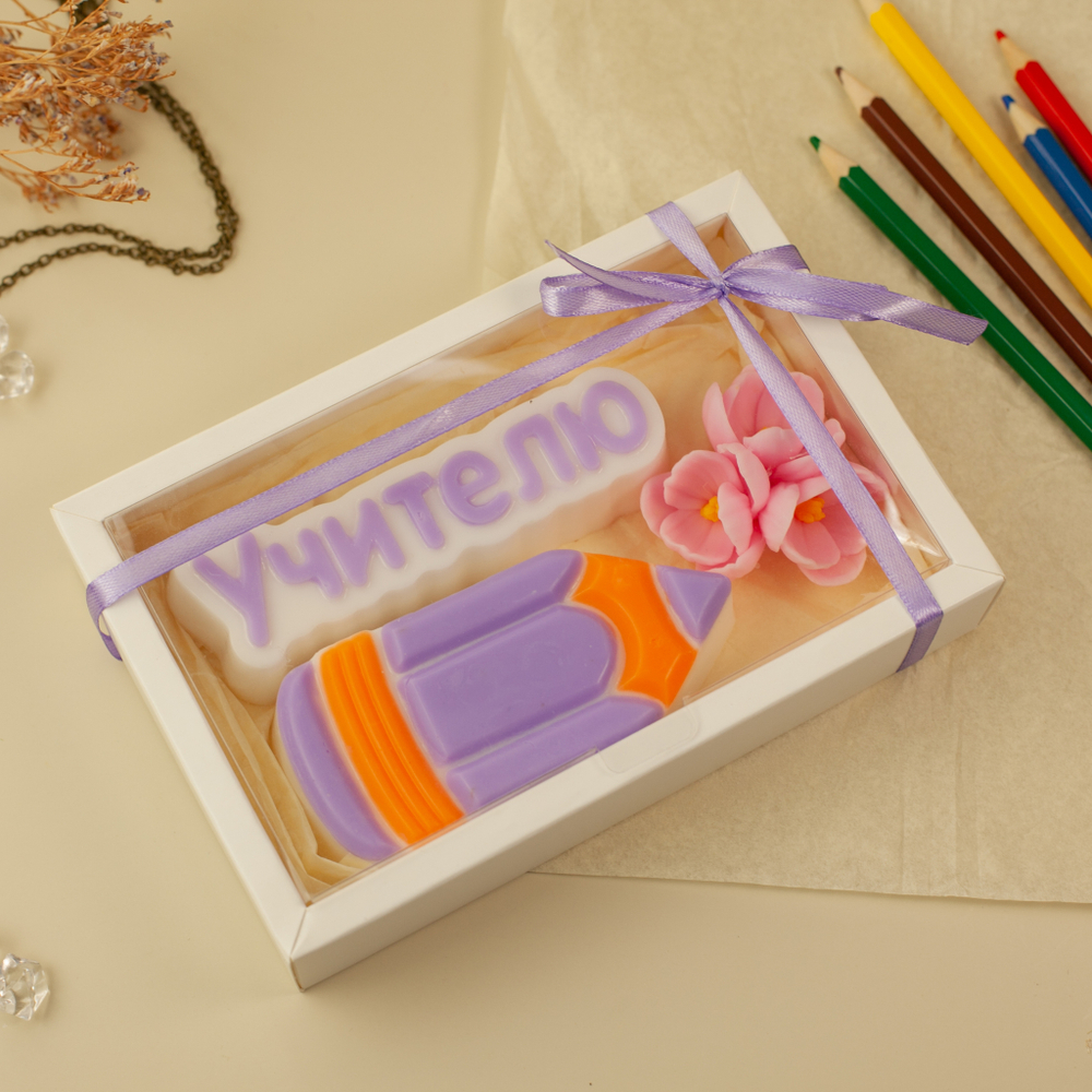 Набор "Учителю с цветком"