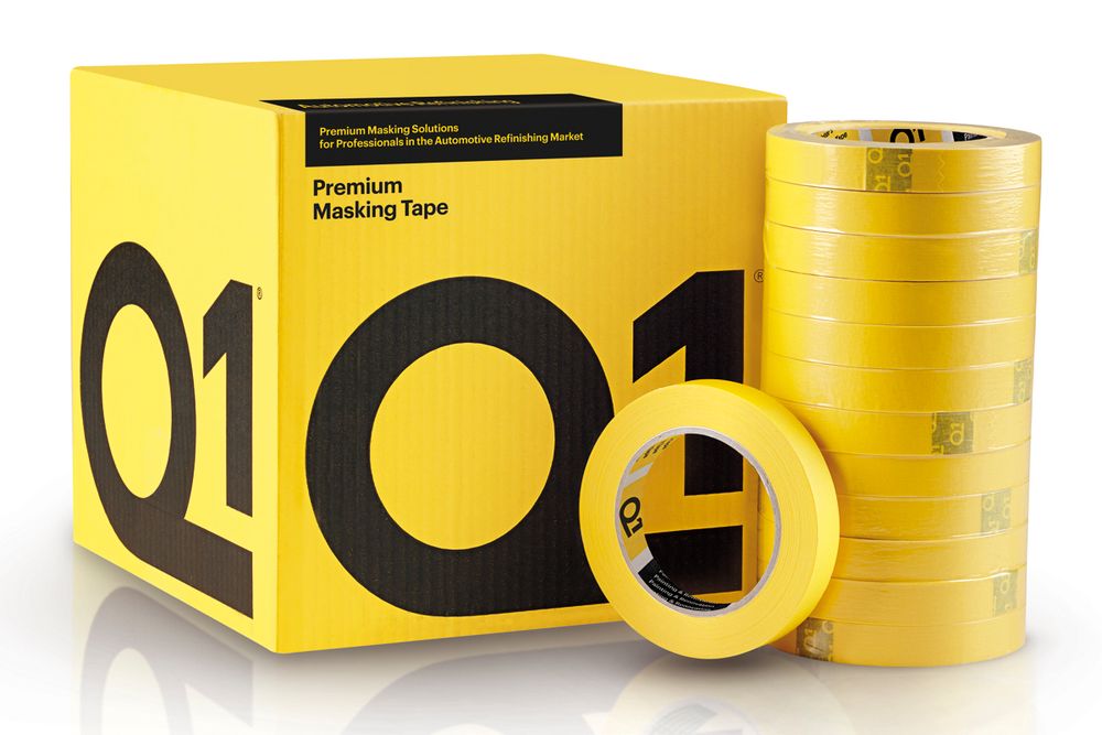 Q1® Premium Малярная Лента 24мм*50м, 110°С(30 мин) Желтая