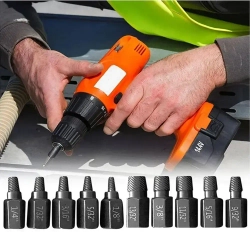 10 шт. Набор экстракторов для тяжелых условий эксплуатации Набор экстракторов для винтов и болтов для удаления сломанных винтов, болтов, шпилек, фитингов