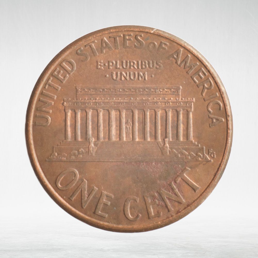 USA, 1 Cent, 1997 - Lincoln Memorial Cent, VF
