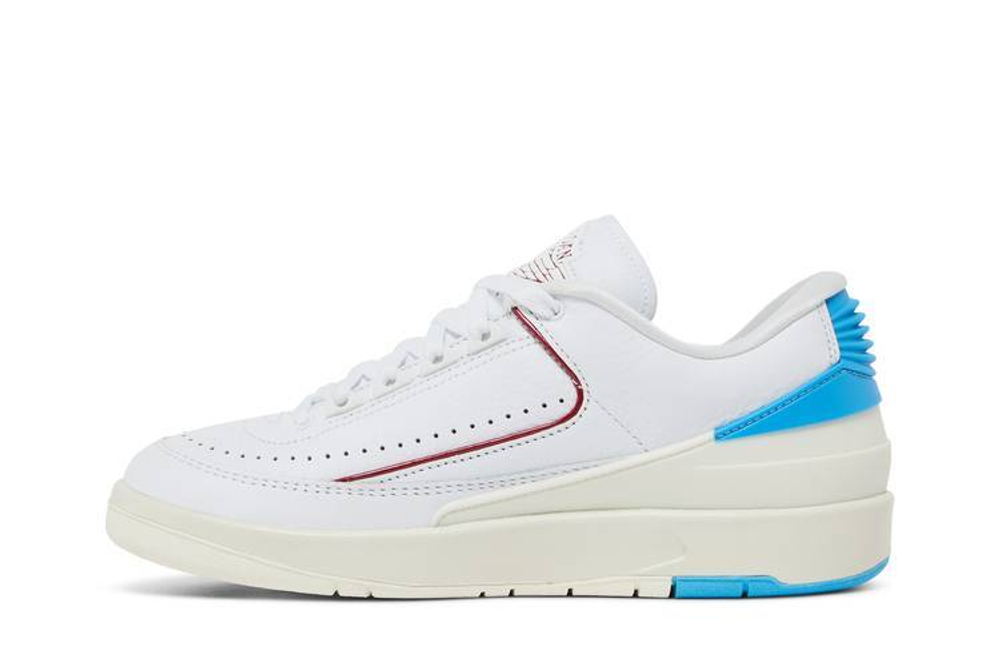 Кроссовки Jordan Air Jordan 2 Low "Gym Red And Dark Powder Blue" (Женская размерная сетка)