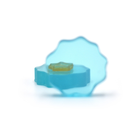 Мини-блок для штампинга / Голубой прозрачный