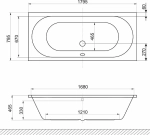 Ванна акриловая Excellent Oceana WAEX.OCE18WH 180х80 белая