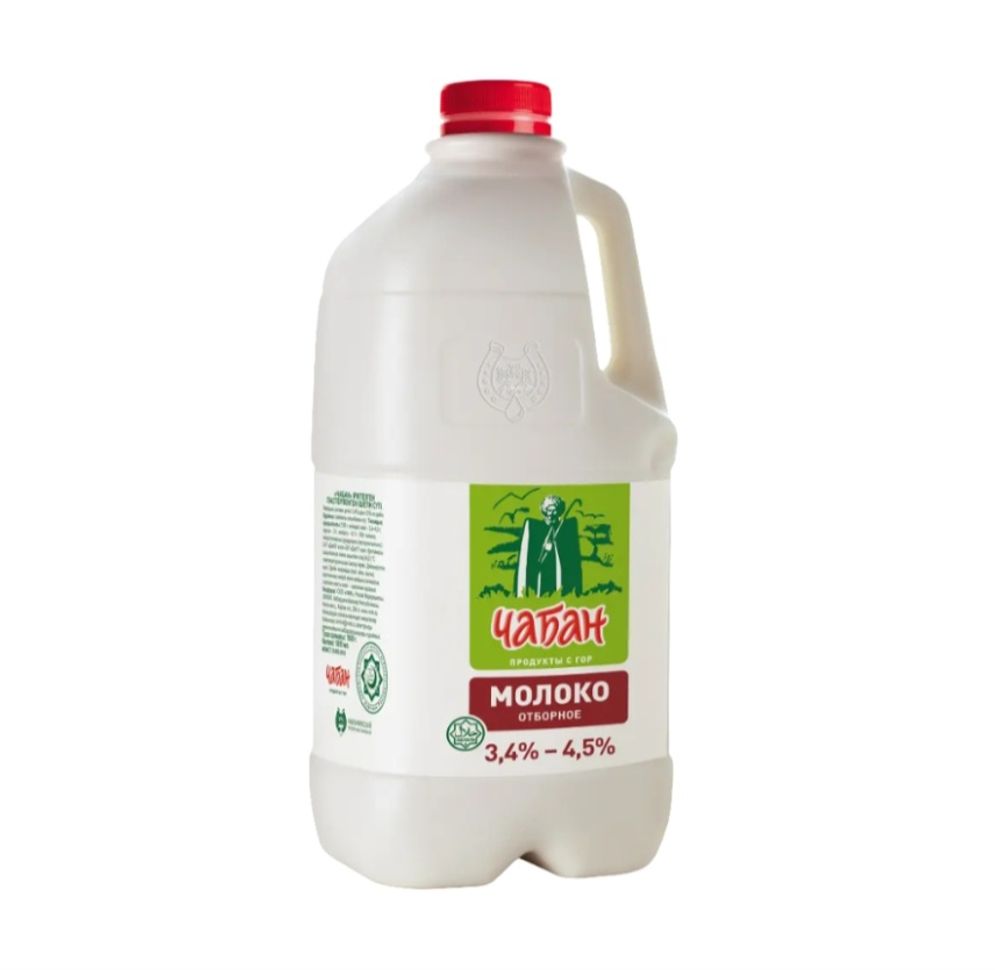 Молоко "Чабан" 3,4-4,5% 1900г канистра