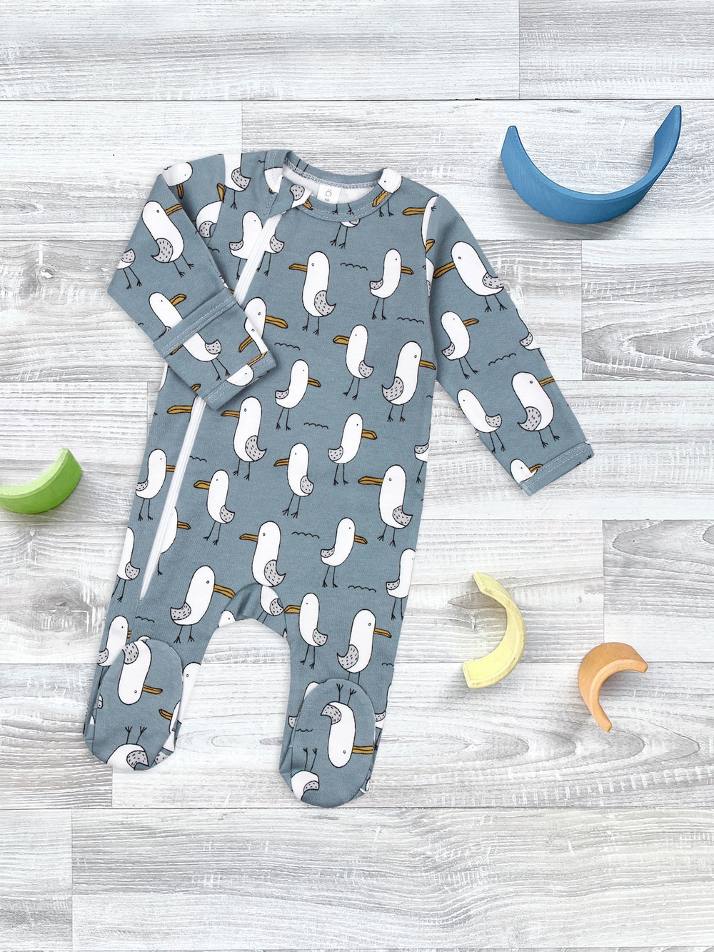 Комбинезон Mjolk Sleep and Play Чайки