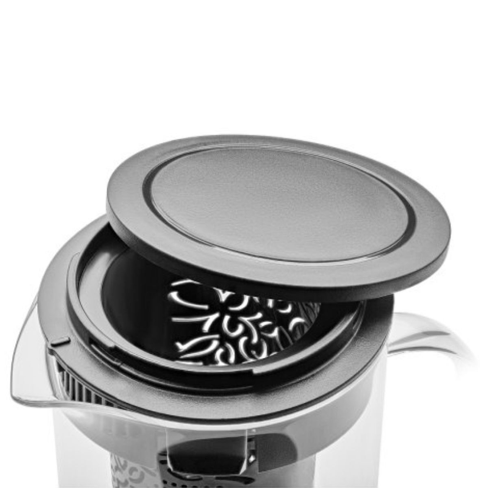 Чайник заварочный стекло,пластик, 1 л, с ситечком, Apollo, Evora, EVR-100