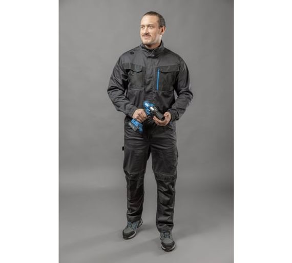 Комбинезон рабочий эластичный темно-серый WURNITZ Högert, арт. HT5K820