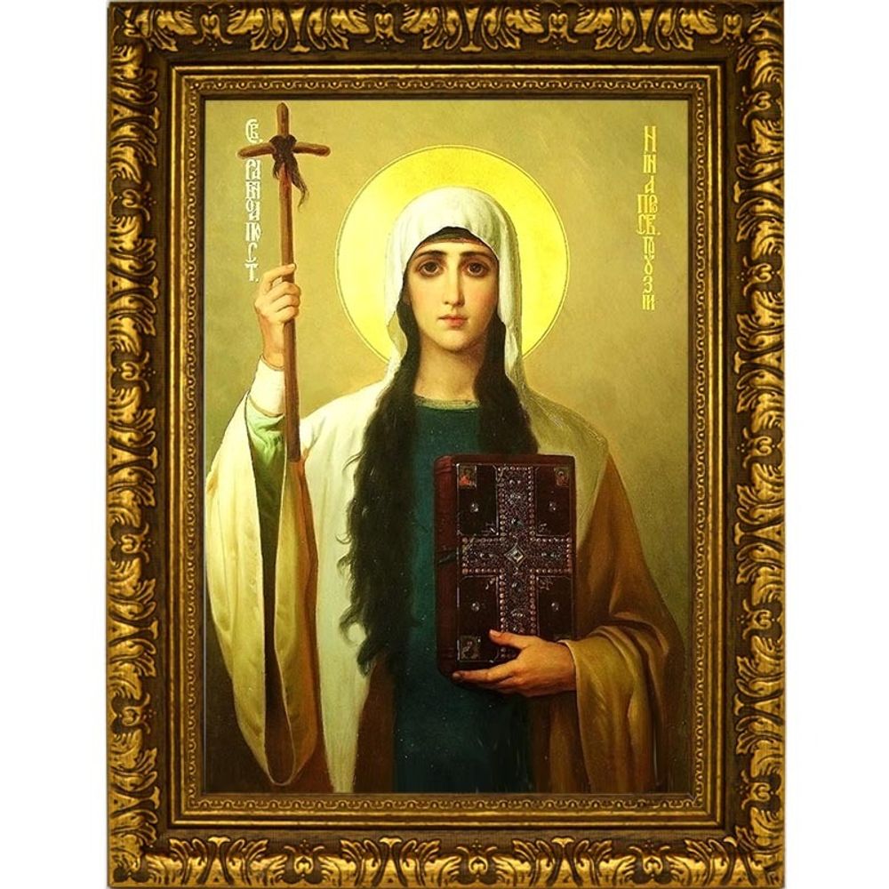 Нина Святая равноапостольная. Икона на холсте