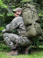 Рюкзак тактический Grizzly 75 л Cordura 500D олива