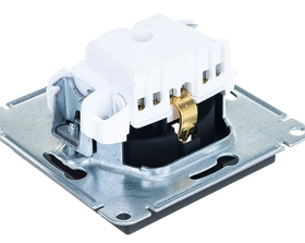 Розетка Systeme Electric ATLASDESIGN, с заземлением, 16А, механизм, карбон, ATN001043