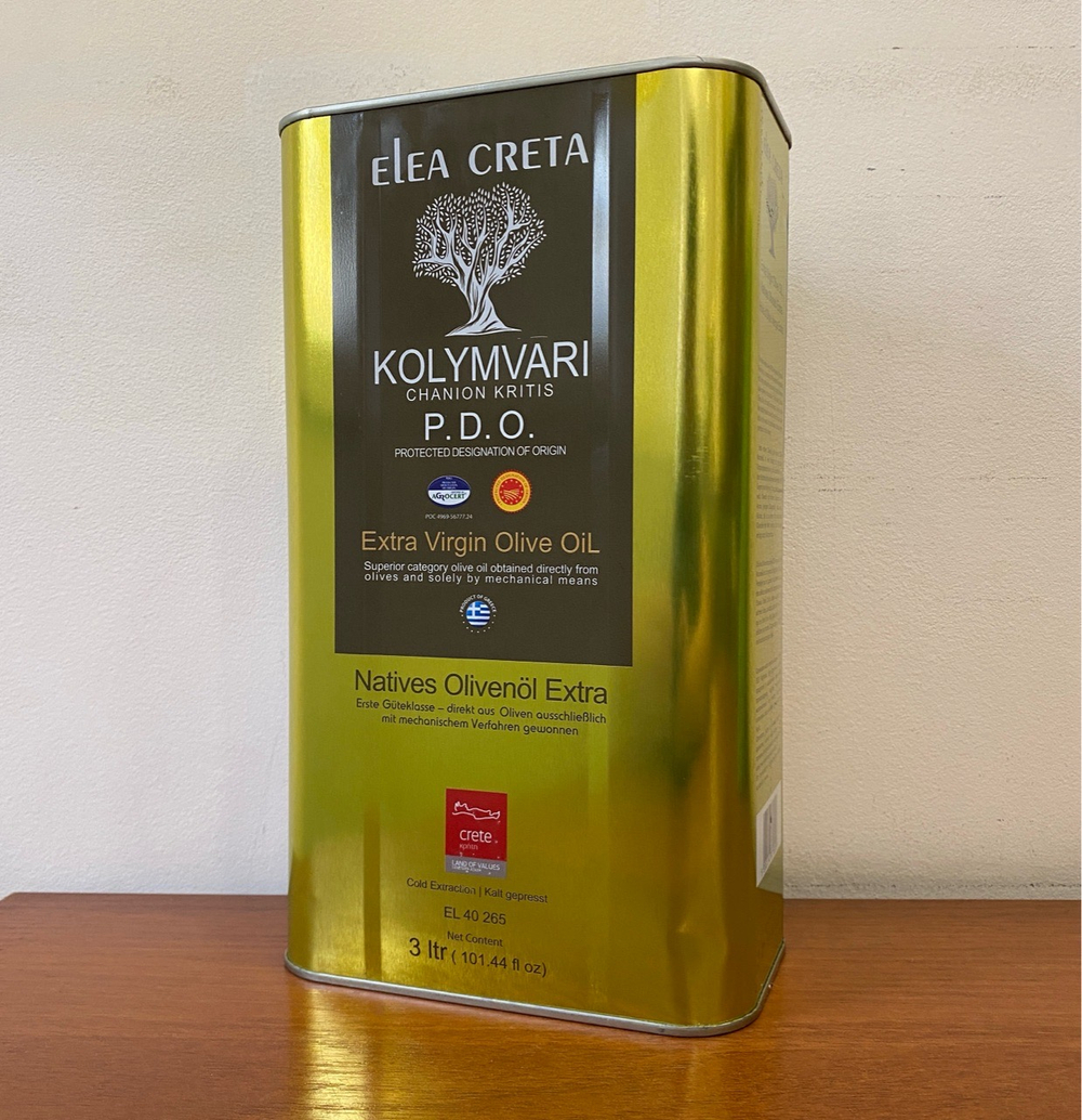 Оливковое масло ELEA CRETA D.O.P. Kolymvari (Крит) в ж/б 3л , Греция