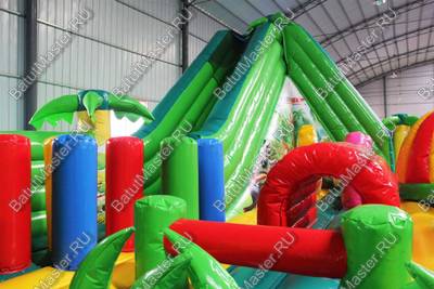 Коммерческий надувной батут "Джунгли малый"
