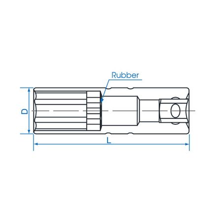 Цена на KING TONY (36C014) Головка свечная двенадцатигранная 3/8", 14 мм, L = 113 мм, резиновый фиксатор