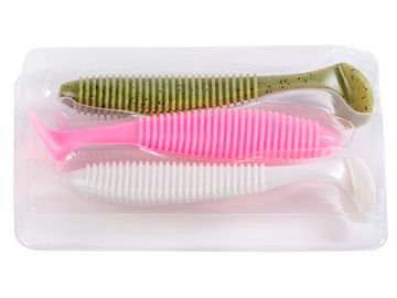 Виброхвосты съедобные LJ Pro Series JOCO SHAKER 4.5in (11,43 см), цв. MIX, 3 шт.