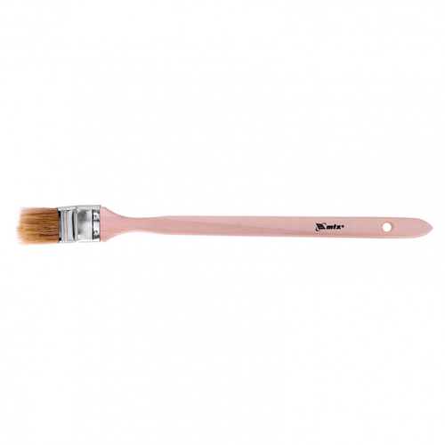 00874 Кисть радиаторная, натур. светлая щетина, деревянная ручка 1,5" (38 мм) КУРС