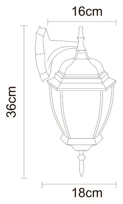 Уличный настенный светильник Arte Lamp