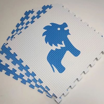 Мягкий пол "Животные Африки" 500x500x10 мм 45 шор