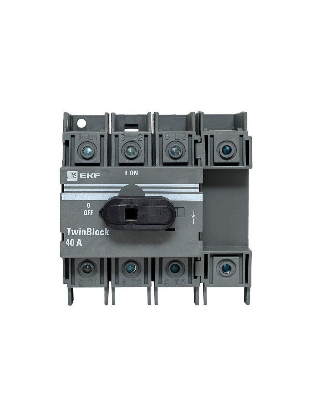 Рубильник 4п 40А с рукояткой управления для прямой установки TwinBlock EKF tb-40-4p-f