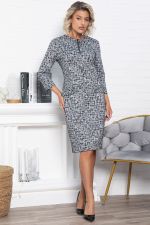 Платье Леди Мэри (черно-белое) П15047-19М LT Collection