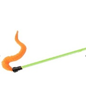 Дразнилка-Удочка GoSi для кошек Червяк, палочка 100см.